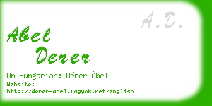 abel derer business card