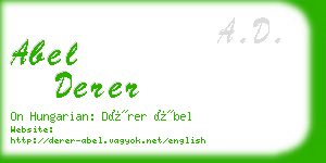 abel derer business card